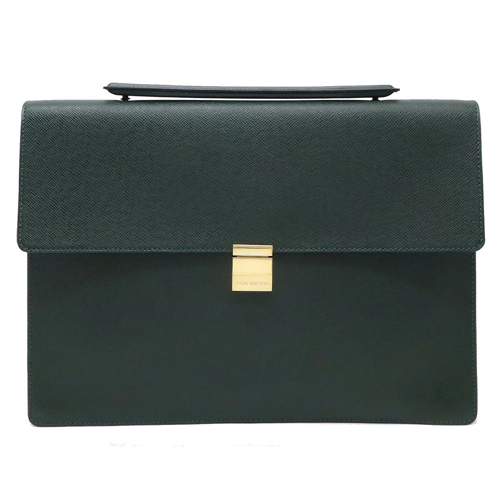 LOUIS VUITTON Taiga Angara Business Bag Briefcase Leather Epicea Green